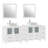  Modern 84" Double Bathroom Vanity Set with Mirror-27042767