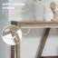 Console, table d'entrée de ferme avec tablette à lattes de rangement, canapé rustique avec anti-basculement pour le salon, couloir-1057751859