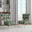 Chaise d'appoint rembourrée Vintage Romance Green Marvel Blooms I