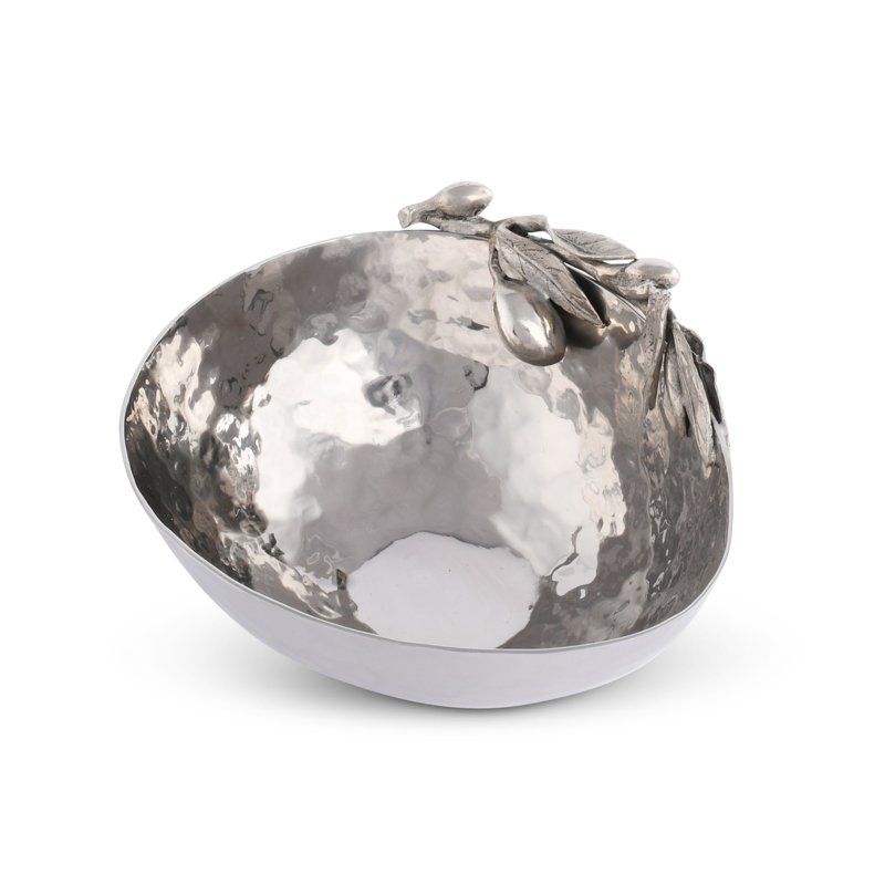 Olive Grove Stainless Steel Fruit Bowl