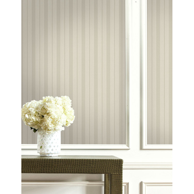 Rouleau de papier peint lisse L 33 po x l 20,5 po Corah, Beige verdâtre