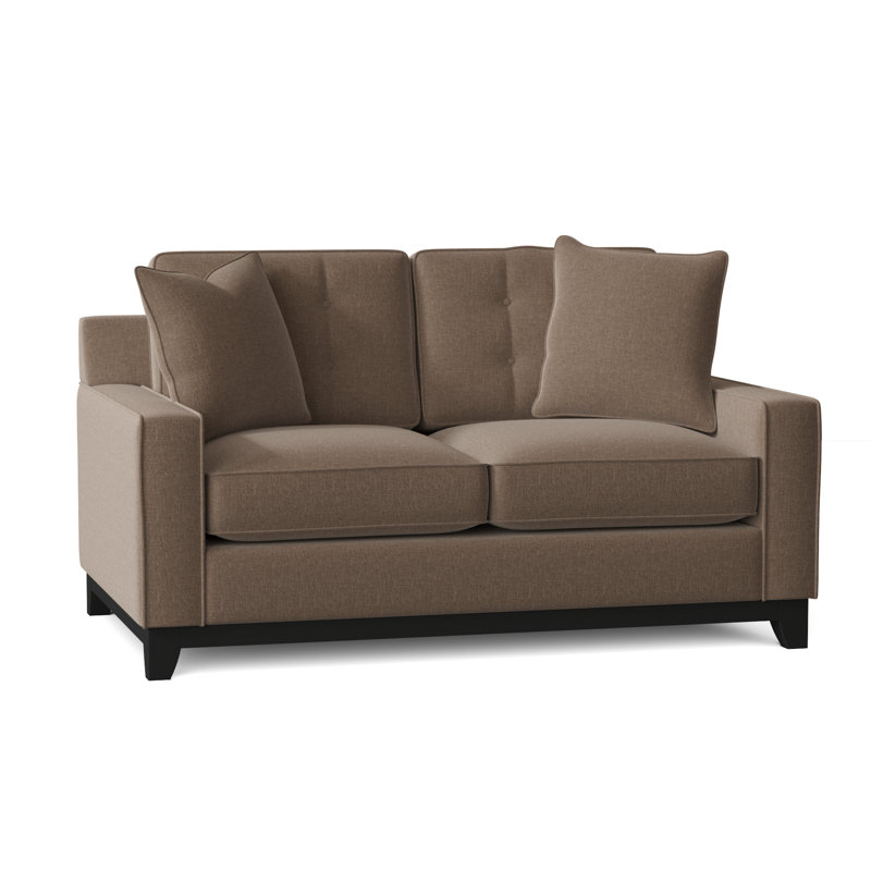 Carollton Upholstered 62'' Loveseat, Napa Taupe Chenille