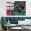 Superbe peinture murale en verre trempé 27,6 po x 39,4 po | 100% verre trempé, épaisseur: 0,16 pouce | Décoration élégante pour le salon ou le bureau, durable et facile à nettoyer, idée de cadeau parfaite