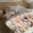 Farmhouse Colorful Pinstripe Washed Cotton Duvet Cover Set-124943810-124943811
