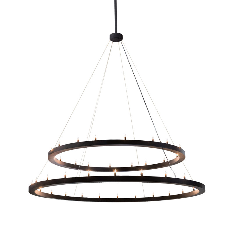 36 - Light Dimmable Geometric Chandelier