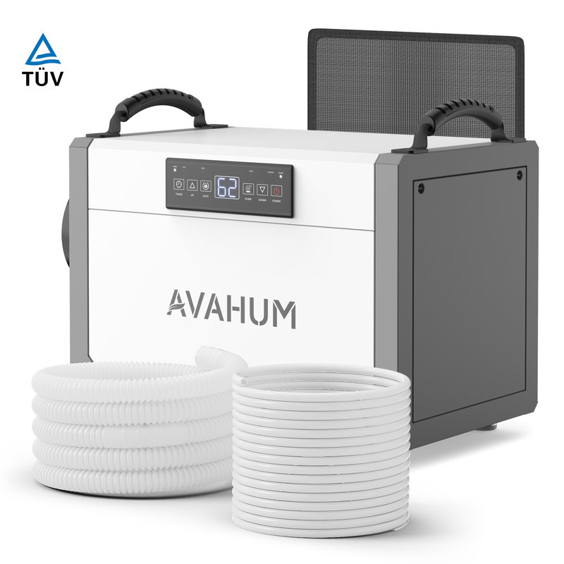 AVAHUM 113 Pint Commercial Dehumidifier with Pump, Anti-Corrosion Technology for 3,000 sq. ft.
