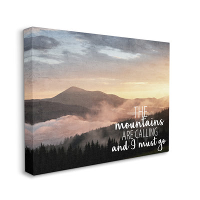 «Mountains Are Calling Landscape» par Kim Allen