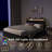 Full Platform Bed Frame with Storage Headboard, Charging Station, Solid, Noise-Free, No Box Spring, Easy Assembly-2024359739