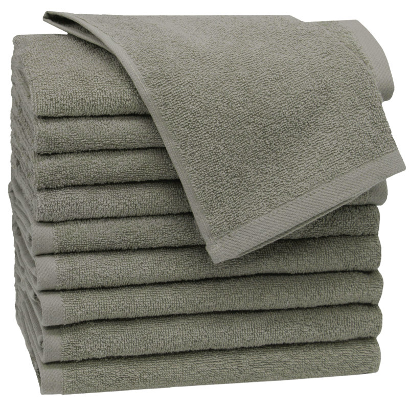 Midweight Fingertip Towel, Muddy