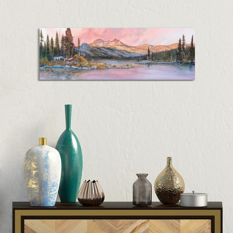 A Time To Rappel - Reproduction d'art murale - Toile tendue, 36" x 12", Toile tendue avec châssis, No Frame