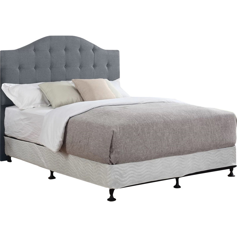 Betel Upholstered Panel Headboard, Gray