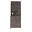 Armoire de rangement en bois avec tablettes et armoires