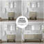 48 po X P 20 po Meuble-lavabo D avec comptoir en quartz blanc