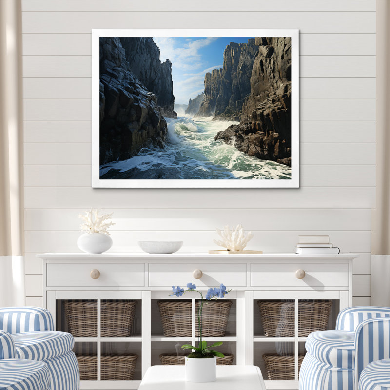 Coastal Majesty II, reproduction d'art sur toile, H 12 po x l 20 po x P 1 po, Toile tendue