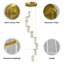 Luminaire suspendu en cristal Chandeliers Réglable Mordern-765043123