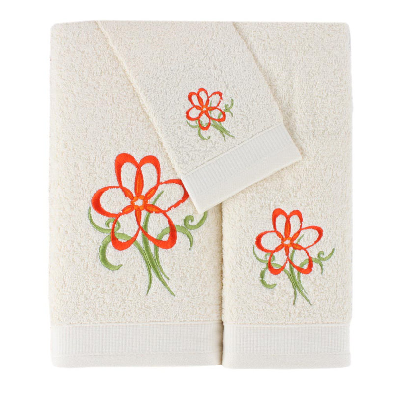 Midweight Mulit-Size Set, Cream/Dark Orange
