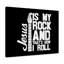 Jesus Is My Rock - Wrapped Canvas Print-1603380574