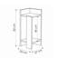 Lochlan Modern Compact Nightstand Bedside Table 25 x 27 x 60cm  Bedroom Furniture-92733063-36078965