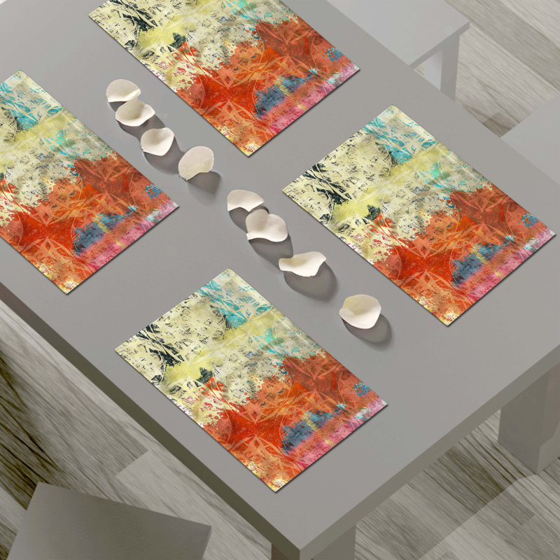 Napperon abstrait en polyester