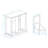 Two-Compartment Tilt-Out Laundry Sorter Cabinet