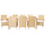 Ensemble de salle à manger rectangulaire pour 8 personnes 76,8 po Hailee-58165608