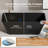 KAKUSIGA 67 Inch Solid Surface Stone Resin Freestanding Deep Soaking Bathtub