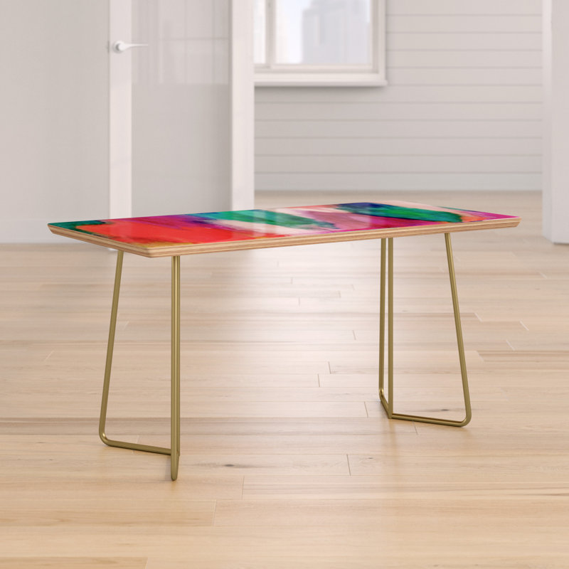 Table basse Jacqueline Maldonado, Rouge / Vert