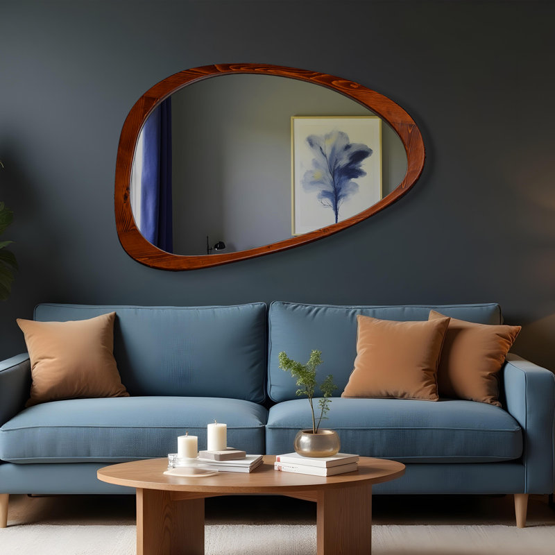 Miroir décoratif Blaxton, Brun, 36 po x 24 po