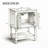 Bathroom Vanity With Ceramic Sink And Open&Closed Storage-2138988260