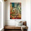 Bouddha assis en couleurs sur toile-137972880