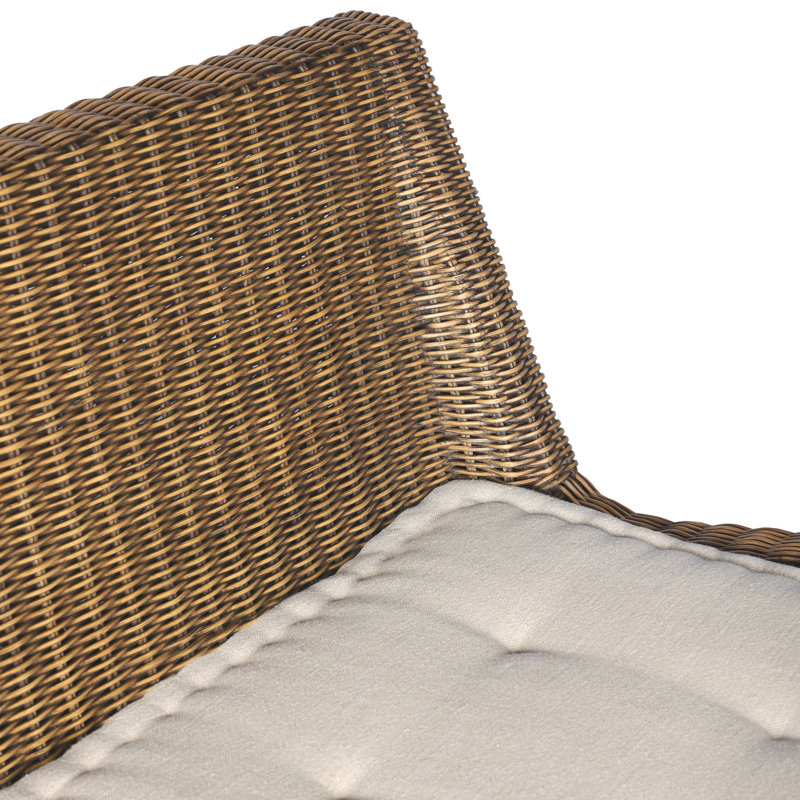 Senna Woven Dining Bench, 33" H x 72" W x 26.25" D