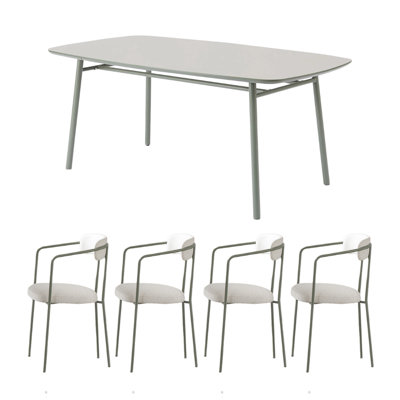 Simple Line Sense Technology Panel Dining Table