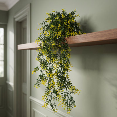 Artificial Hanging Plants Fire / UV Resistant 76 cm H Faux Fern Plant