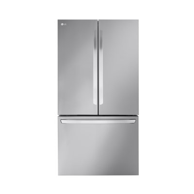 27 cu. ft. Smart Counter-Depth MAX French Door Refrigerator with Internal Water Dispenser in PrintProof Stainless Steel