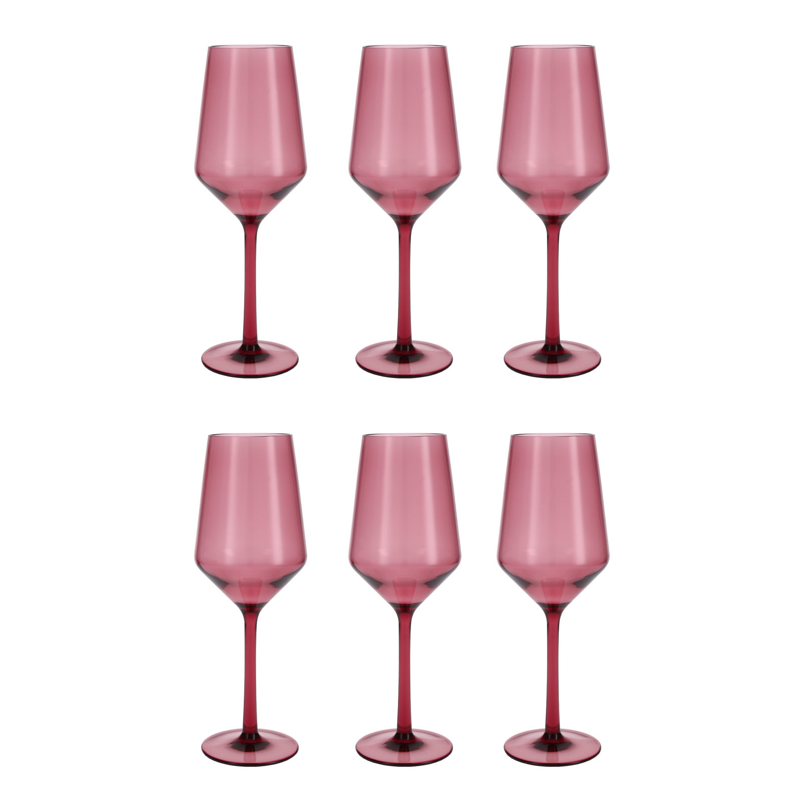 Sole Shatter-Resistant Sauvignon Blanc Glass, 13 oz., Rose Red