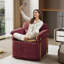 Fauteuil demi-tonneau rembourré et pivotant-41376915