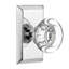 Studio Plate with Round Clear Crystal Door Knob-788536457