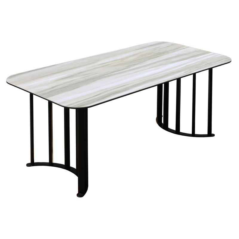 Metal Base Dining Table
