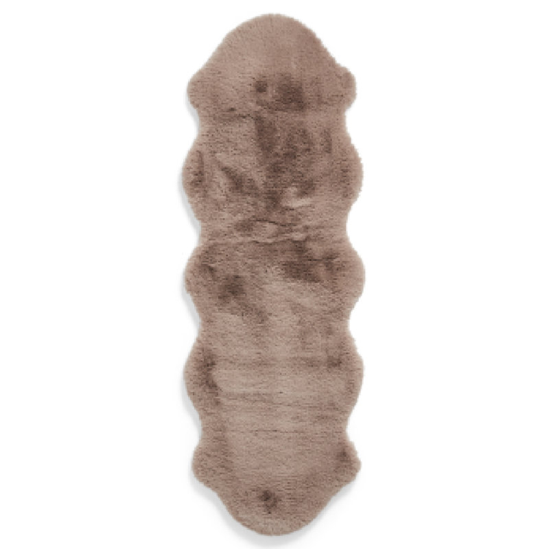 Lehi area rug Table Tufted Sheepskin Mink, Novelty 60 x 180cm