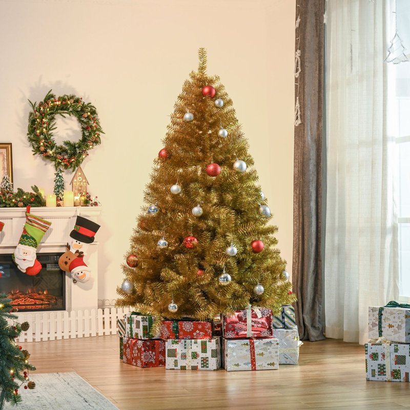 Arbre de Noël artificiel vert, H 7,5 pi