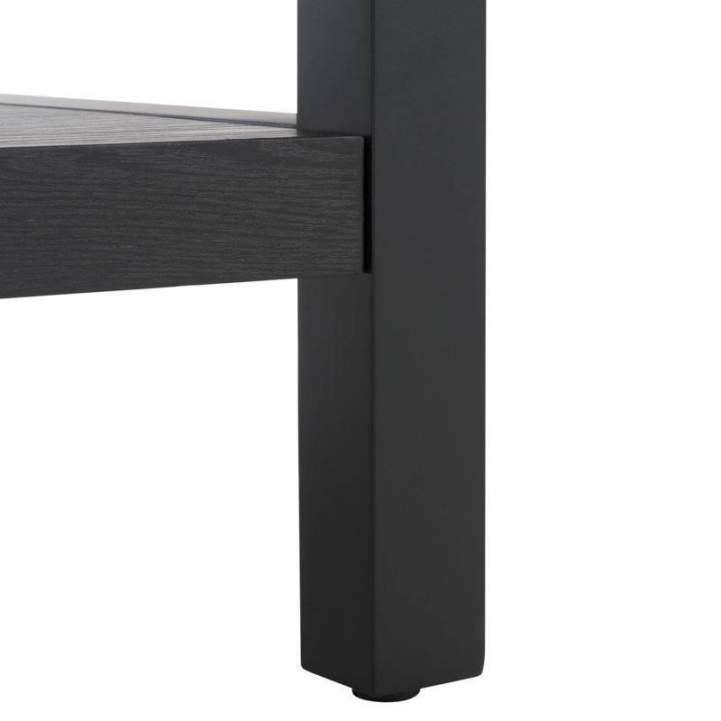 Newton 1 Shelf Coffee Table, Black