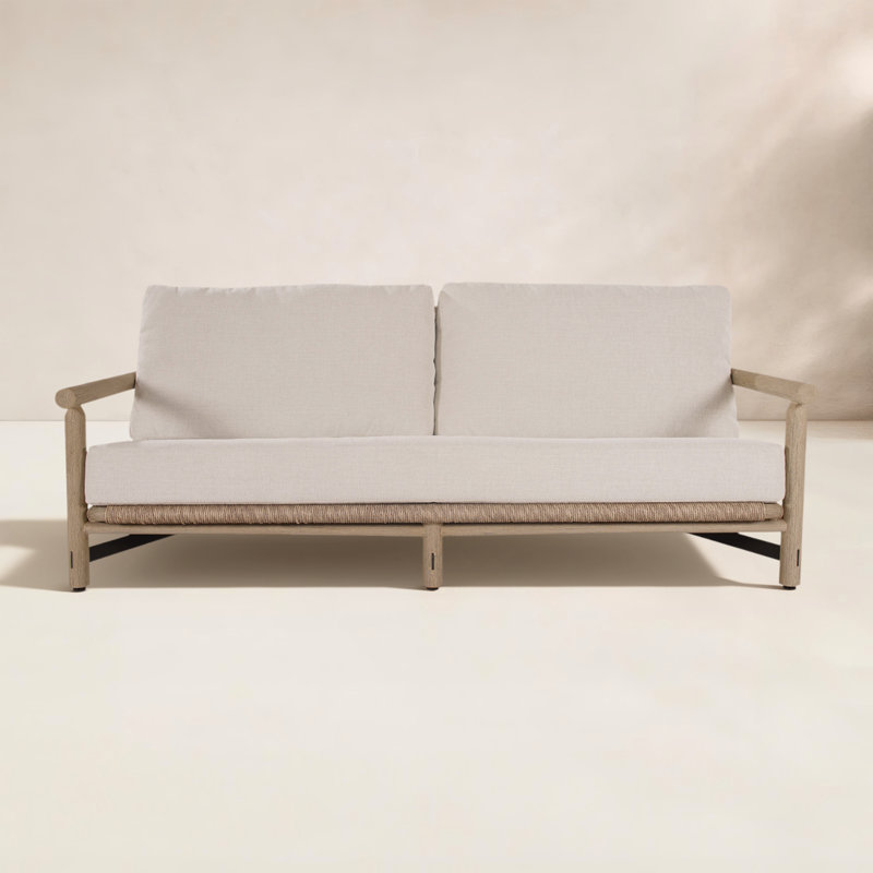 Inessa 83" Teak Sofa, Furniture Cover Included