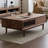 Solid oak tea table-110774208