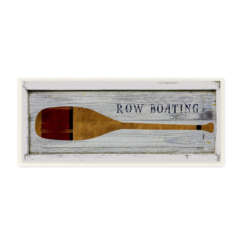 « en planches look rame row voiliering », impression, Plaque murale, H 7 po x l 17 po x P 0,5 po