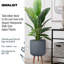 Honeycomb Style Cylinder Round Planter with Feet-379134889