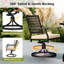 4 chaises de patio pivotantes avec coussins Patiojoy
