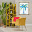 "Bold Blue Palm Tree", art mural sur toile flottante par Julie DeRice-1054545286-1054545304