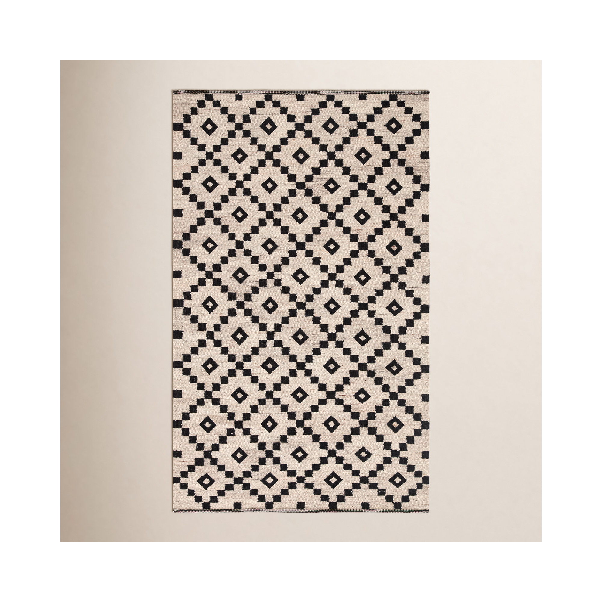 Byrne Handmade Wool Rug, Rectangle 5' x 8'