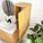 30" H Wall-Mounted Floating Bathroom Vanity Side Cabinet With A Door And A Shelf-1077775596