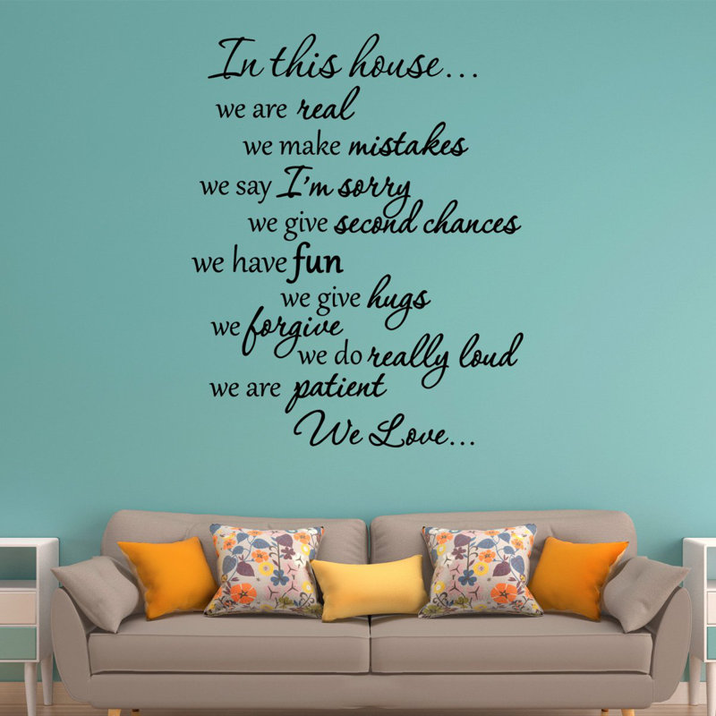 Text & Numbers Non-Wall Damaging Wall Decal